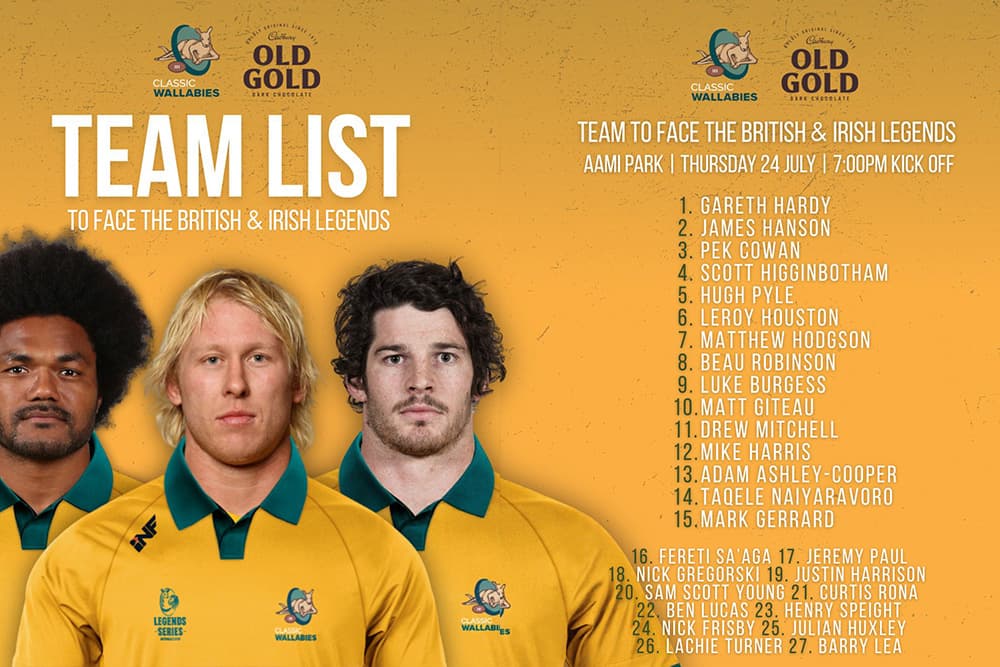 Teams Named for Legends Series Opener in Melbourne