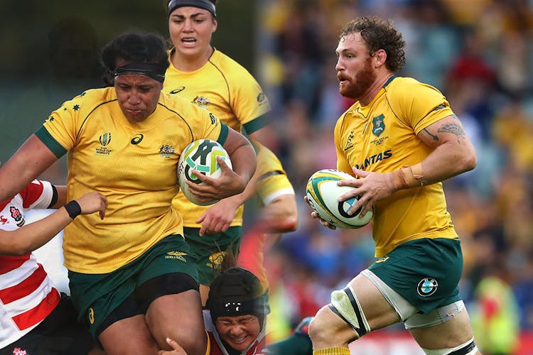 Hilisha Samoa (left) & Scott Higginbotham (right) join a host of other Classics to take the field in Coonamble for the Classic Wallaroos and Classic Wallabies respectively.