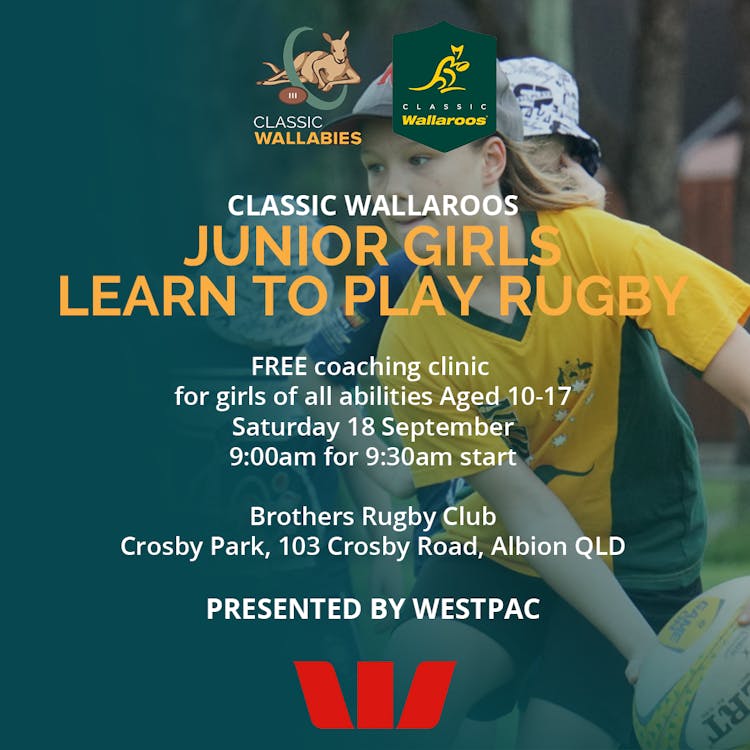 Classic Wallaroos Junior Girls Learn To Play Presented by Westpac