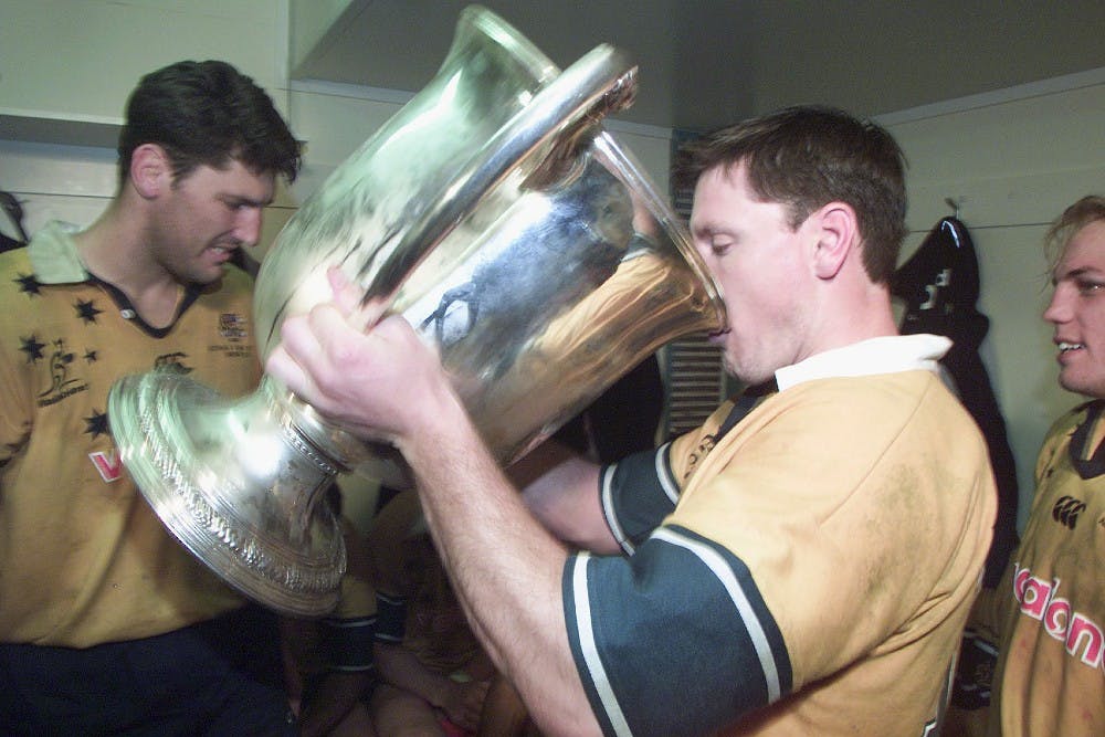 Matt Burke reflects on his time pulling on the gold jersey for the Wallabies. Photo: Getty Images